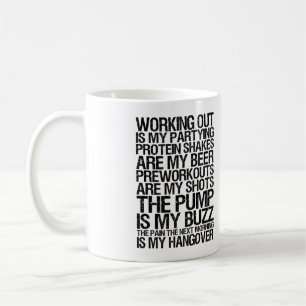 Taza De Café El entrenamiento es mi fiesta - Motivación del gim