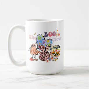 Taza De Café El equipo de Boo retro Halloween