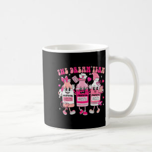Taza De Café El equipo de ensueño enfermera retro groovy médico