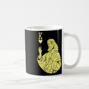 Taza De Café El Equipo De Jesucristo Es El Rey Del Corazón Reli