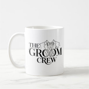 Taza De Café El equipo del novio Fiesta de boda elegante con