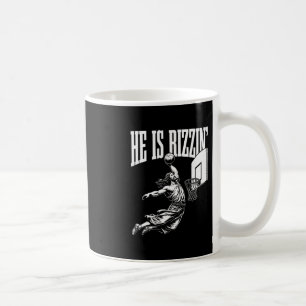 Taza De Café Él es divertidísimo Jesús Sketll Meme Pascua crist