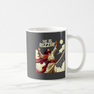 Taza De Café Él Es Rizzin Camiseta De Cita Divertida De Meme De