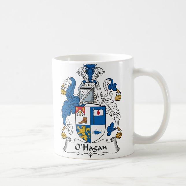 Taza De Café El escudo familiar de O'Hagan (Derecha)