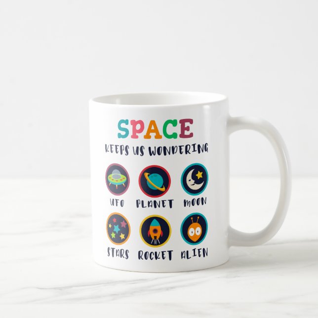 Taza De Café El espacio nos hace preguntarnos (Derecha)