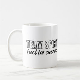 Taza De Café El Espíritu de Equipo de tu Logotipo Personalizado