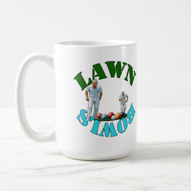 Taza De Café El espíritu de los bolos de hierba: Bowlers y Bowl (Izquierda)