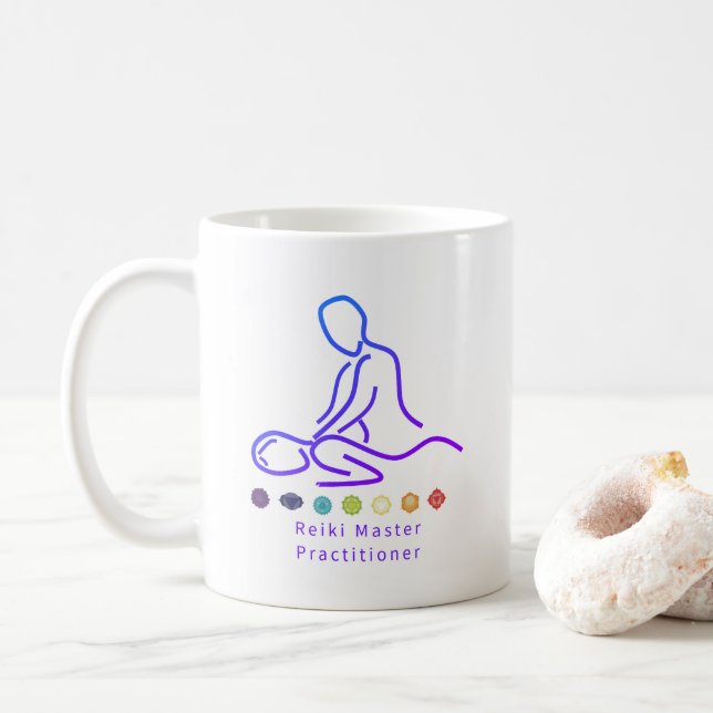 Taza De Café El esquema del maestro de Reiki (Con donut)