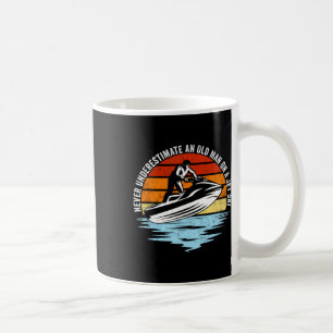Taza De Café El Esquí En Jet Nunca Subestima A Un Viejo En Un J