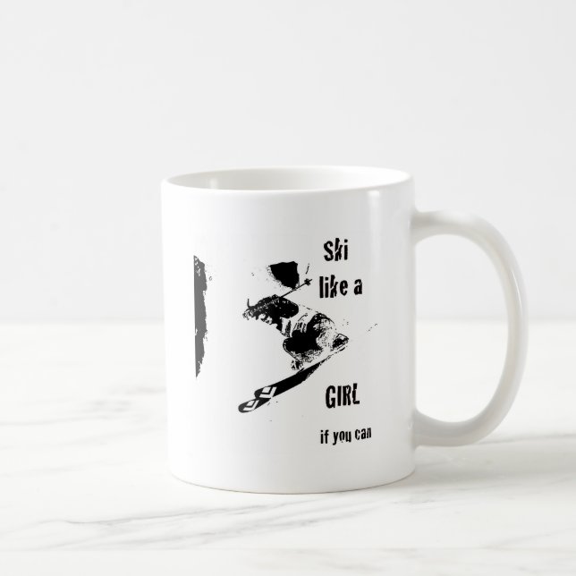 Taza De Café el esquí tiene gusto de un chica (Derecha)