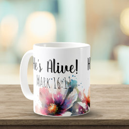 Taza De Café Él está vivo Marcos 16:11