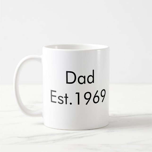Taza De Café El "Establecido" Mug de Papá (Izquierda)