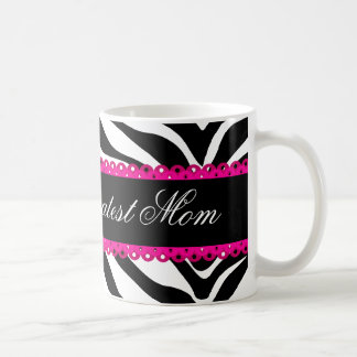 Taza De Café El estampado de zebra y el cordón más grandes de