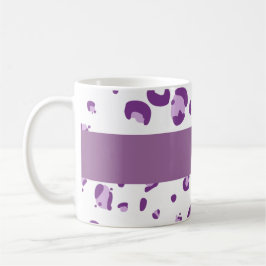 Taza De Café El estampado leopardo conocido de encargo auxiliar