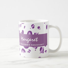 Taza De Café El estampado leopardo conocido de encargo auxiliar
