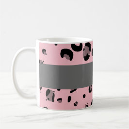 Taza De Café El estampado leopardo conocido de encargo auxiliar