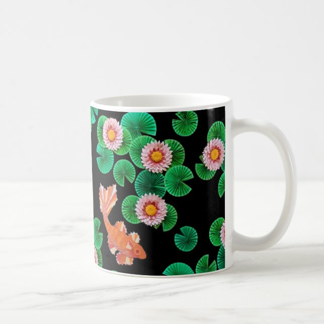 Taza De Café El estanque de koi de papel (Derecha)