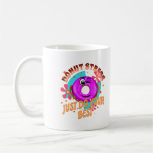 Taza De Café El estrés de Donut Hagan lo mejor, Motivación dive