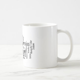 Taza De Café El estudiante de arte creativo de proceso