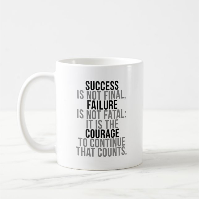 Taza De Café El éxito no es final (Izquierda)