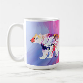 Taza De Café El Explorador Ártico Pastel en Acuarela