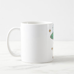 Taza De Café El extraño OVNI alienígena secuestró el doodle Piz