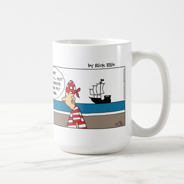 Taza De Café El extraño pirata de pollo (Derecha)