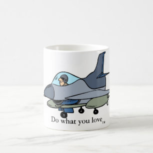 Taza De Café El F-16, hace lo que usted ama, TM