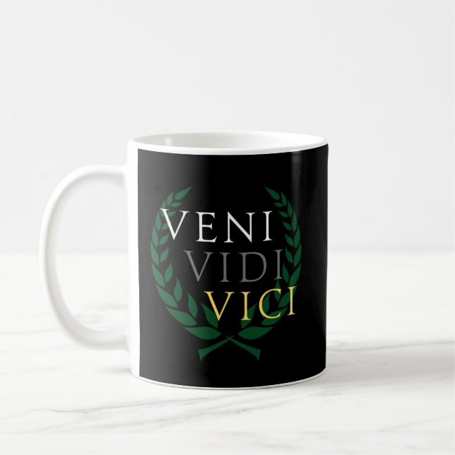 Taza De Café El famoso "Veni Vidi Vici" de Julio César (Izquierda)