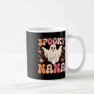Taza De Café El fantasma de Halloween retro Groovy espantó el d