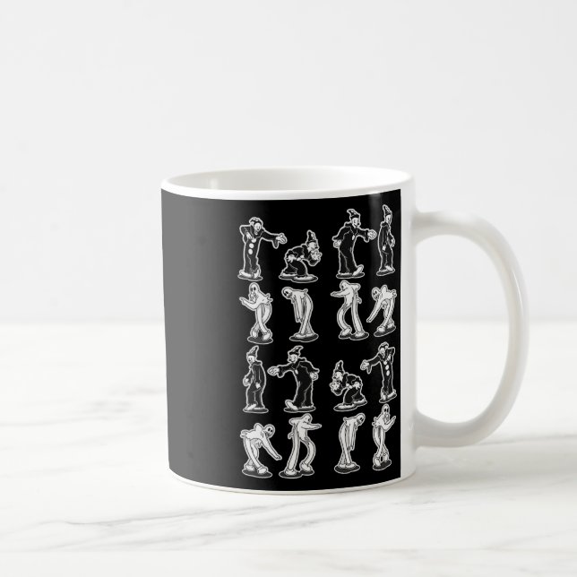 Taza De Café El Fantasma De Payaso Espantó Danza De Dos Pasos (Derecha)