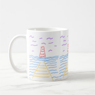 Taza De Café El faro y el muelle