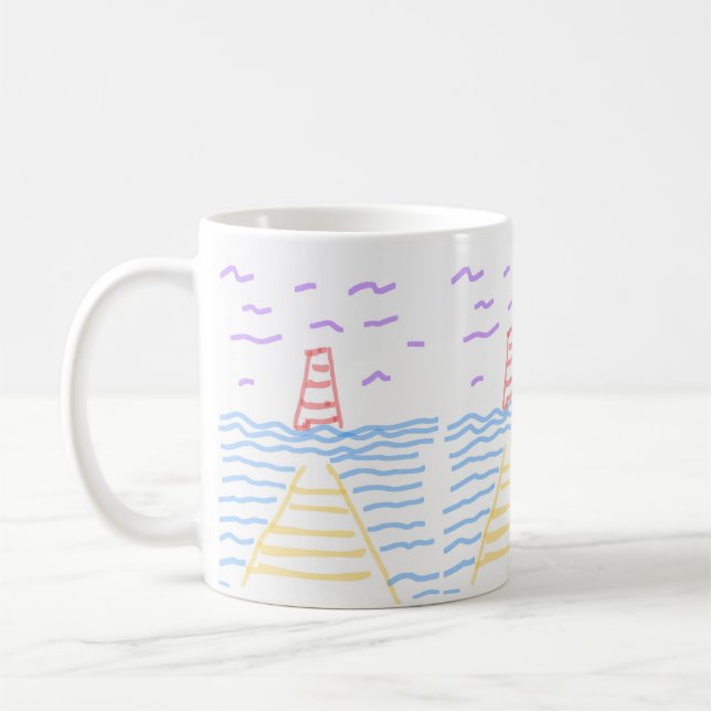 Taza De Café El faro y el muelle (Izquierda)