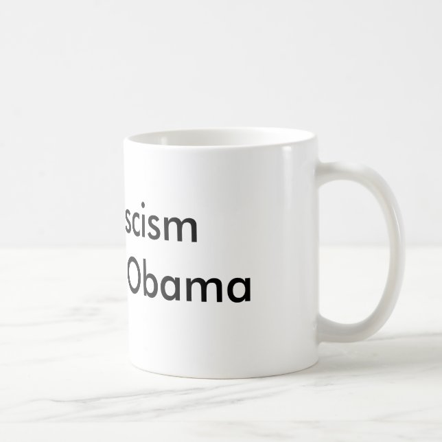 Taza De Café El fascismo del final acusa a Obama (Derecha)