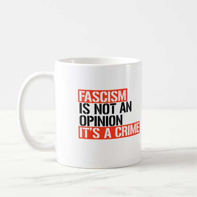 Taza De Café El fascismo no es una opinión (Izquierda)