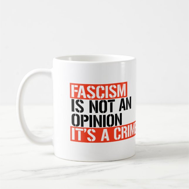 Taza De Café El fascismo no es una opinión (Izquierda)