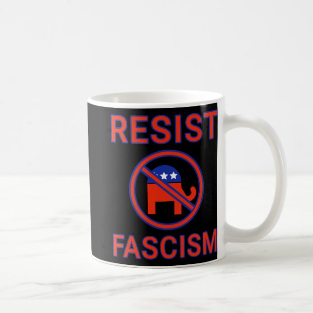 Taza De Café El fascismo resistente más alto (Derecha)