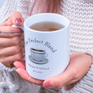 Taza De Café El Favor Perfecto De La Boda De Café Mezcla