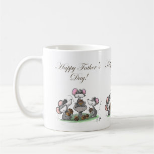 Taza De Café El feliz día del padre de Mic, Mac y Moe