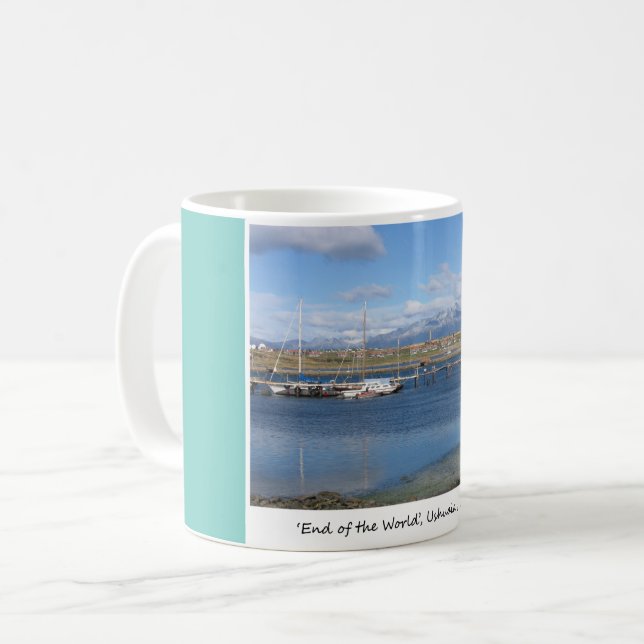 Taza De Café El fin del mundo, Ushuaia, Argentina (Anverso izquierdo)