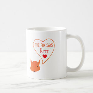 Taza De Café ¡el Fox dice te amo!