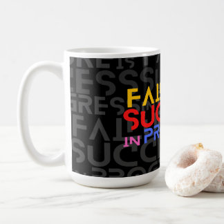 Taza De Café El Fracaso Es Éxito En La Cita Motivacional En Cur