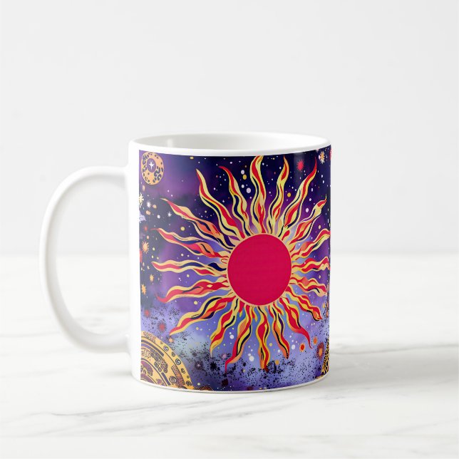 Taza De Café "El fuego bailarín del Cosmos" El Sol (Izquierda)