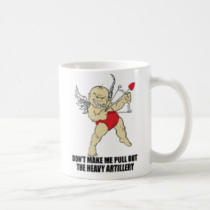 Taza De Café El fumar duro del Cupid