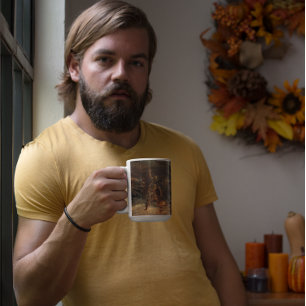 Taza De Café El funeral de un vikingo Frank Dicksee 1893