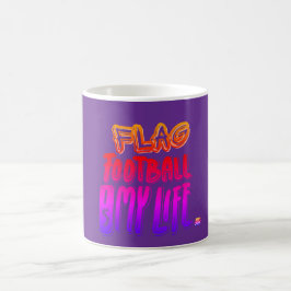 Taza De Café El fútbol americano de bandera es mi vida 