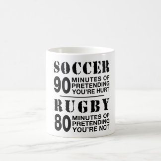 Taza De Café El fútbol contra el rugby