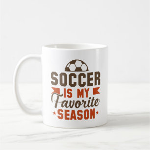 Taza De Café El fútbol es mi temporada favorita