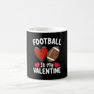 Taza De Café El fútbol es mis deportes del día de San Valentín