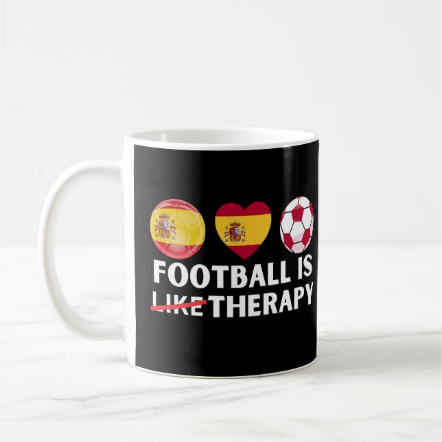 Taza De Café El fútbol español es como la terapia (Izquierda)